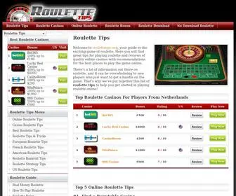 Roulettetips.org(Roulette Tips) Screenshot