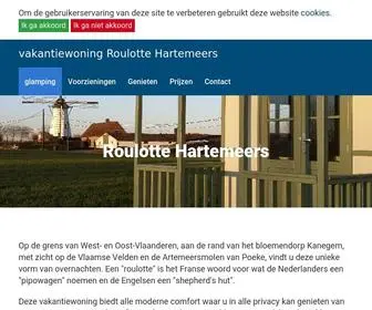 Roulottehartemeers.be(Roulotte Hartemeers) Screenshot