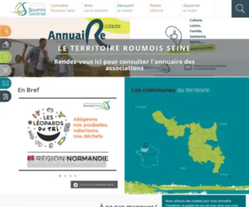 Roumois.fr(Communauté de Communes Roumois Seine) Screenshot