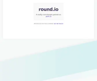 Round.io(A really cool domain parked on Park.io) Screenshot