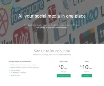 Roundbubble.in(Social Media Posting Schedule Marketing Tool) Screenshot