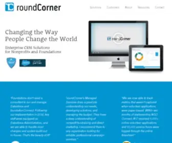 Roundcorner.com(Salesforce.org Acquires roundCorner) Screenshot