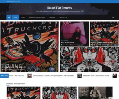 Roundflat.com(Round Flat Records) Screenshot