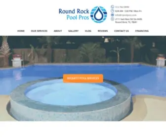 Roundrockpoolpros.com(Round Rock Pool Services) Screenshot