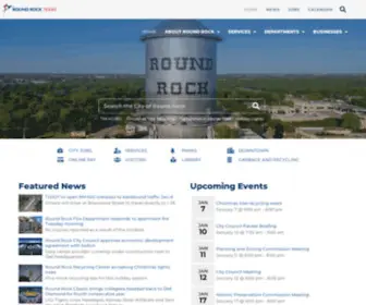 Roundrocktexas.gov(City of Round Rock) Screenshot