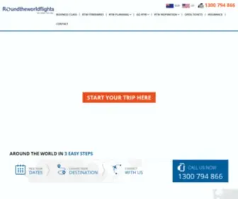 RoundtheWorldflights.com.au(Round the World Flights from Australia) Screenshot