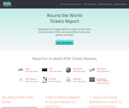 Roundtheworldticket.com(RTW Tickets) Screenshot