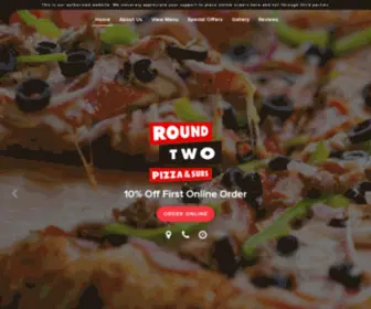 Roundtwopizza.com(Round Two Pizza & Subs) Screenshot