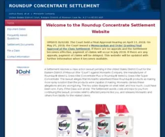 Roundupconcentratesettlement.com(Roundupconcentratesettlement) Screenshot