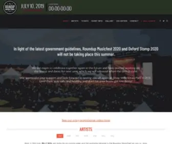 RoundupmusicFest.com(The Official Roundup MusicFest) Screenshot