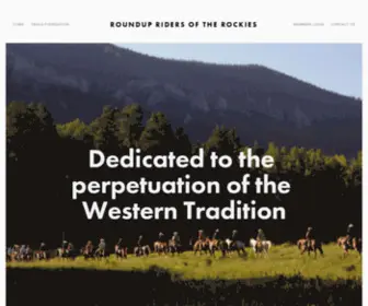 Roundupriders.com(Roundup Riders of the Rockies) Screenshot