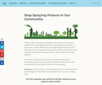 Rounduprisks.com(Stop Spraying Poisons in Our Community) Screenshot