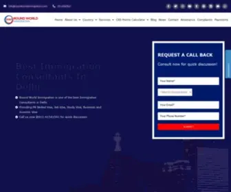 Roundworldimmigration.com(Canada Immigration consultants in Delhi) Screenshot