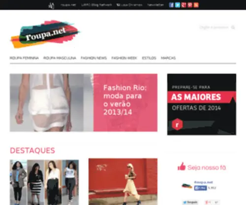 Roupa.net(Comprar roupa feminina e masculina online) Screenshot