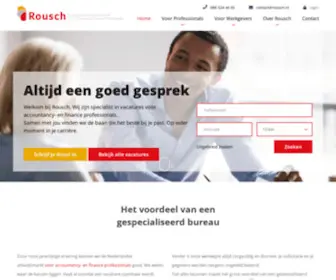 Rousch.nl(Accountancy en finance vacatures in heel Nederland) Screenshot