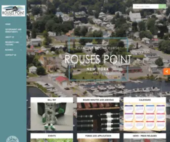 Rousespointny.com(Village of Rouses Point) Screenshot