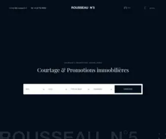 Rousseau5.ch(Agence immobilière Genève) Screenshot