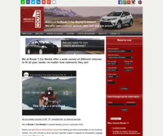 Route1Carrental.is(Route 1 Car Rental Iceland) Screenshot