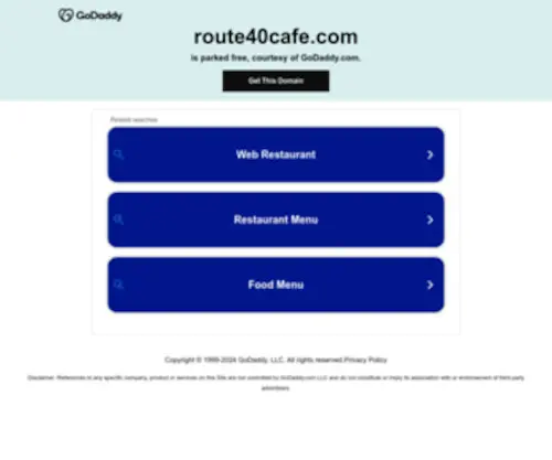 Route40Cafe.com(Route 40 Cafe) Screenshot