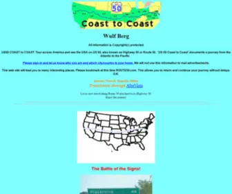 Route50.com(COAST to COAST on US 50) Screenshot