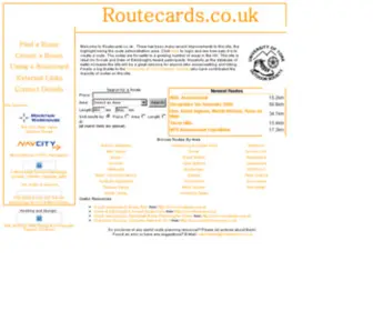 Routecards.co.uk(Routecards) Screenshot