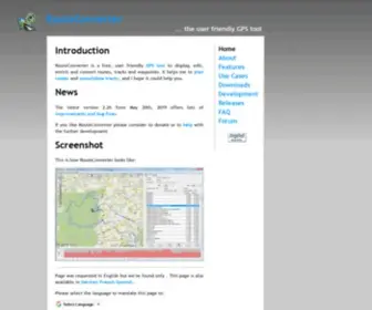 Routeconverter.com(RouteConverter) Screenshot