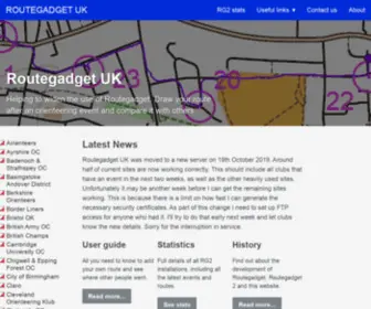 Routegadget.co.uk(Routegadget UK) Screenshot