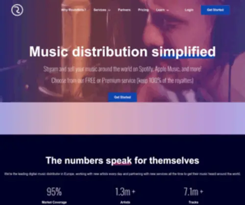 Routenote.com(Unsigned Musicians and Labels) Screenshot