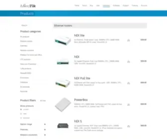 Routerboard.com(MikroTik Routers and Wireless) Screenshot