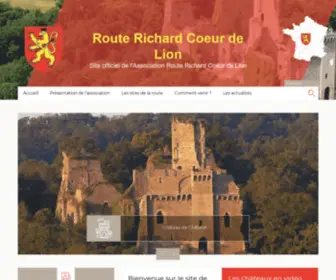 Routerichardcoeurdelion.com(La Route Richard Coeur de Lion) Screenshot