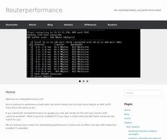 Routerperformance.net(All about routers and performance) Screenshot