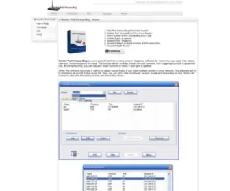 Routerportforwarding.com(Powerful Router Port Forwarding & Triggering Software) Screenshot