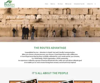 Routestravel.com(Israel trips organized by Routes Travel) Screenshot