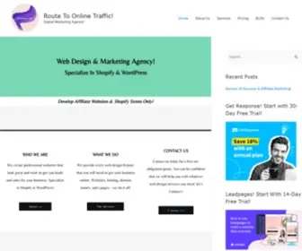 Routetoonlinetraffic.com(Route To Online Traffic) Screenshot