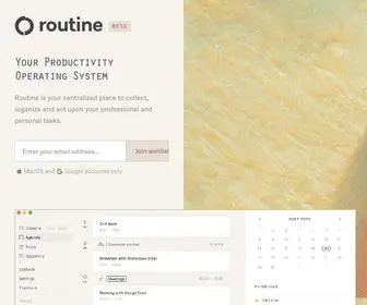 Routine.co(The Most Advanced Calendar for Productive People) Screenshot