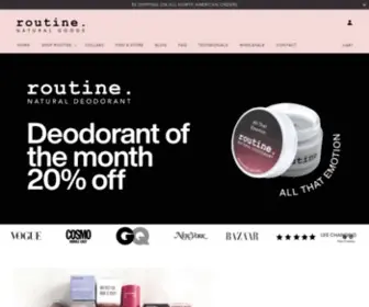 Routinecream.com(Routine Cream) Screenshot