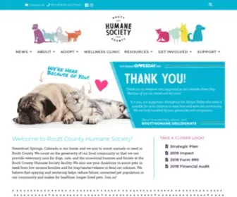 Routthumane.org(Routt County Humane Society) Screenshot