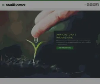 Rovatti.it(Azienda produttrice di pompe ed elettropompe centrifughe) Screenshot