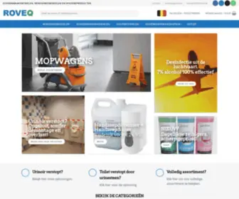 Roveq.nl(Schoonmaakartikelen, hygiëneproducten en reinigingsmiddelen) Screenshot