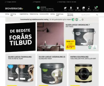 Roverkob.dk(Køb maling hos Røverkøb Farvehandel) Screenshot