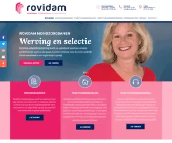 Rovidam.nl(Mondzorgbanen, praktijkbemiddeling en praktijkondersteuning) Screenshot