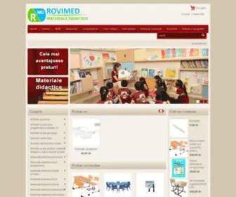 Rovimed.ro(Materiale didactice si mobilier scolar) Screenshot