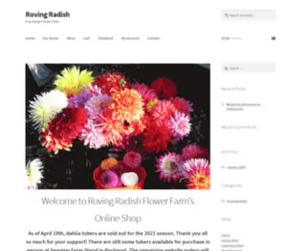 Rovingradish.net(Free Range Flower Farm) Screenshot