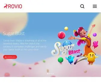Rovio.com(We craft games) Screenshot