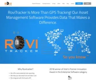 Rovitracker.com(Our remote asset management & monitoring software) Screenshot