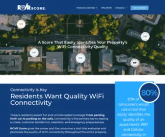 Rovrscore.com(ROVR Score ranks quality of WiFi connectivity for properties) Screenshot