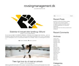 Rovsingmanagement.dk(Just another WordPress site) Screenshot