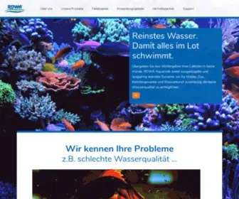 Rowa-Wasser.de(Wasseraufbereitung seit über 30 Jahren) Screenshot