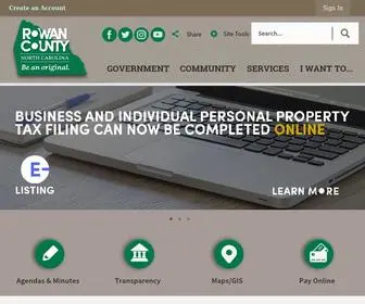 Rowancountync.gov(Rowan County) Screenshot