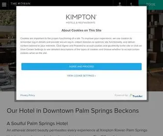 Rowanpalmsprings.com(Palm Springs Hotel) Screenshot
